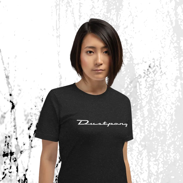 Someone wearing a DUSTPONY tee